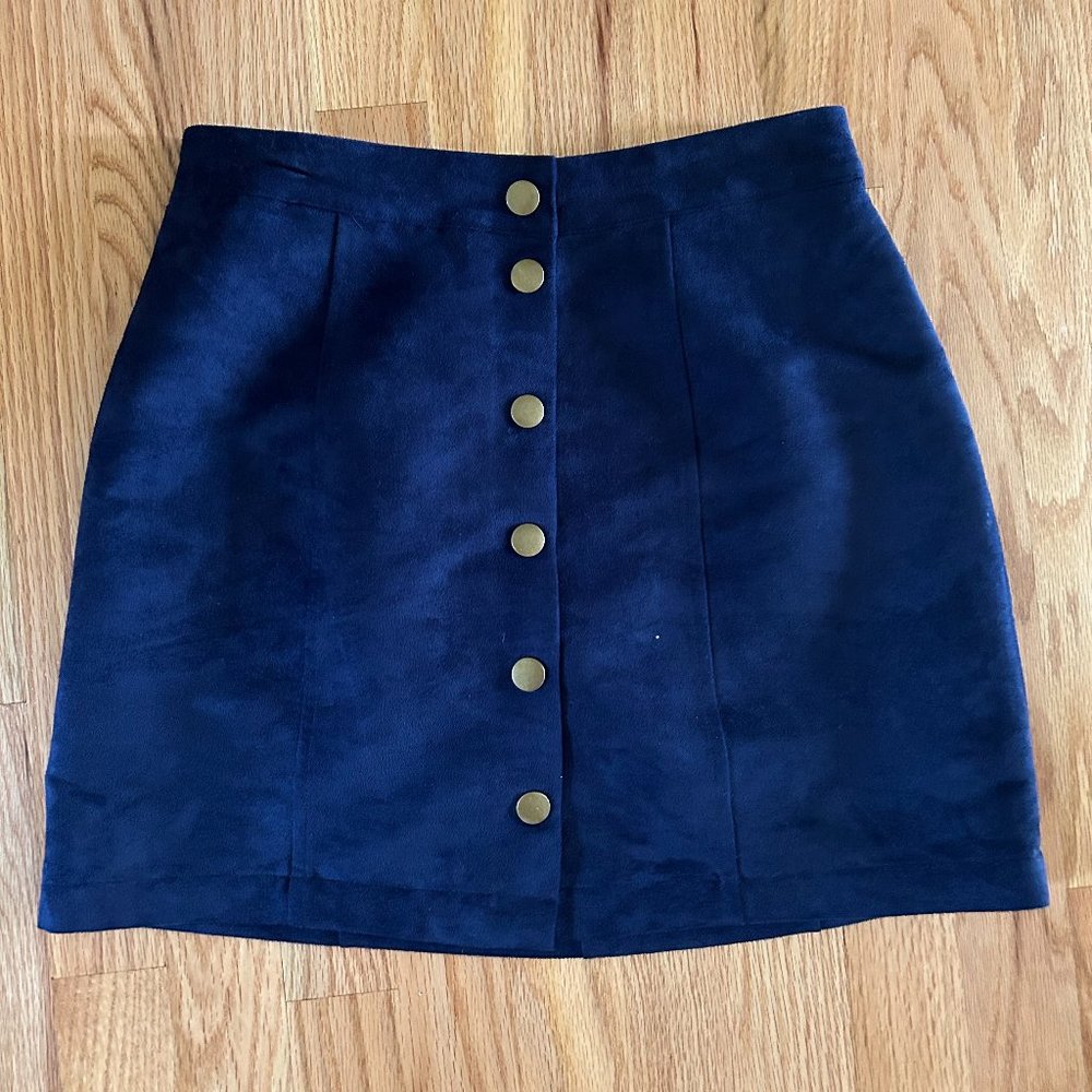 Old Navy Faux Suede A-Line Skirt